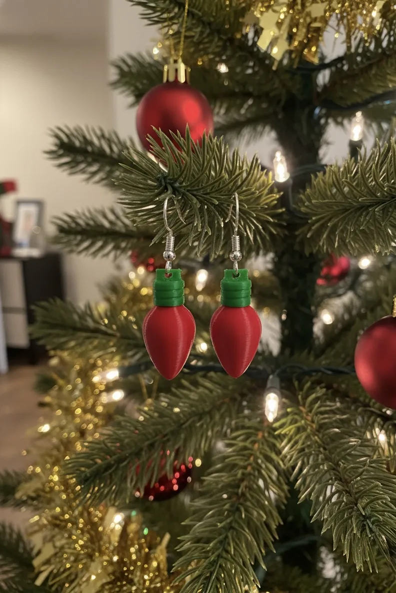 Christmas Light Earrings! view 2