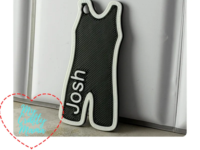 Wrestling Singlet Keychain - Customizable Text