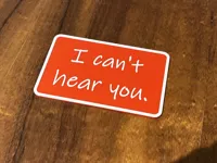 I can't hear you - Single Card