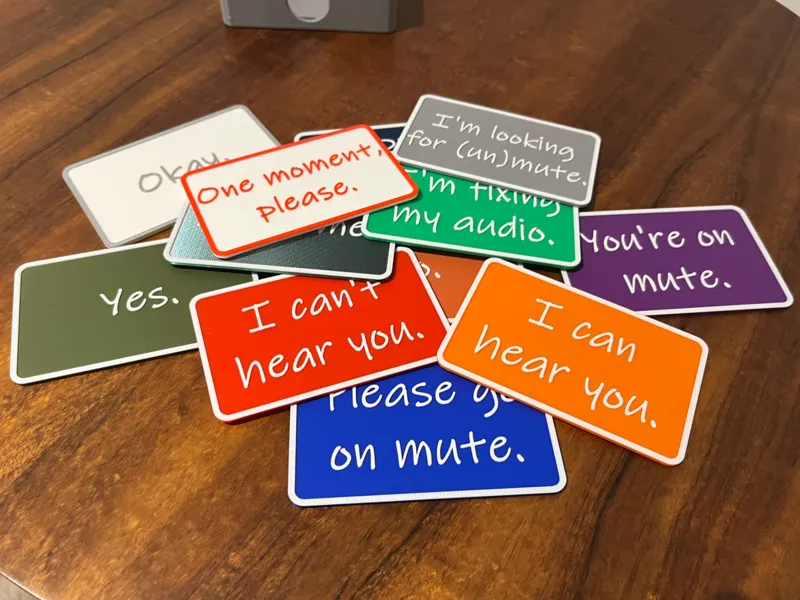 Online Meeting Prompt Cards