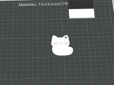 Tiny Cat Keychain