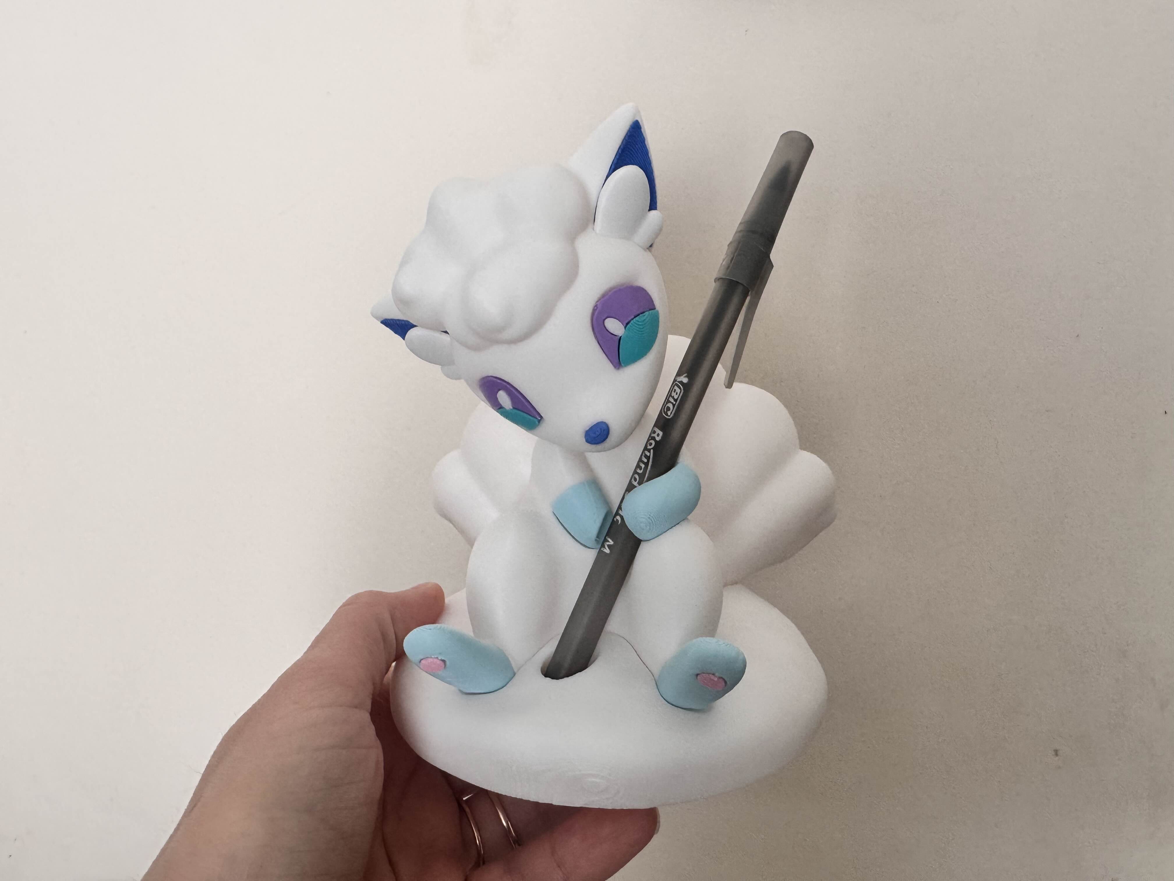 Miniatura 2 do modelo 3D 宝可梦阿罗拉六尾 笔架（NO AMS）