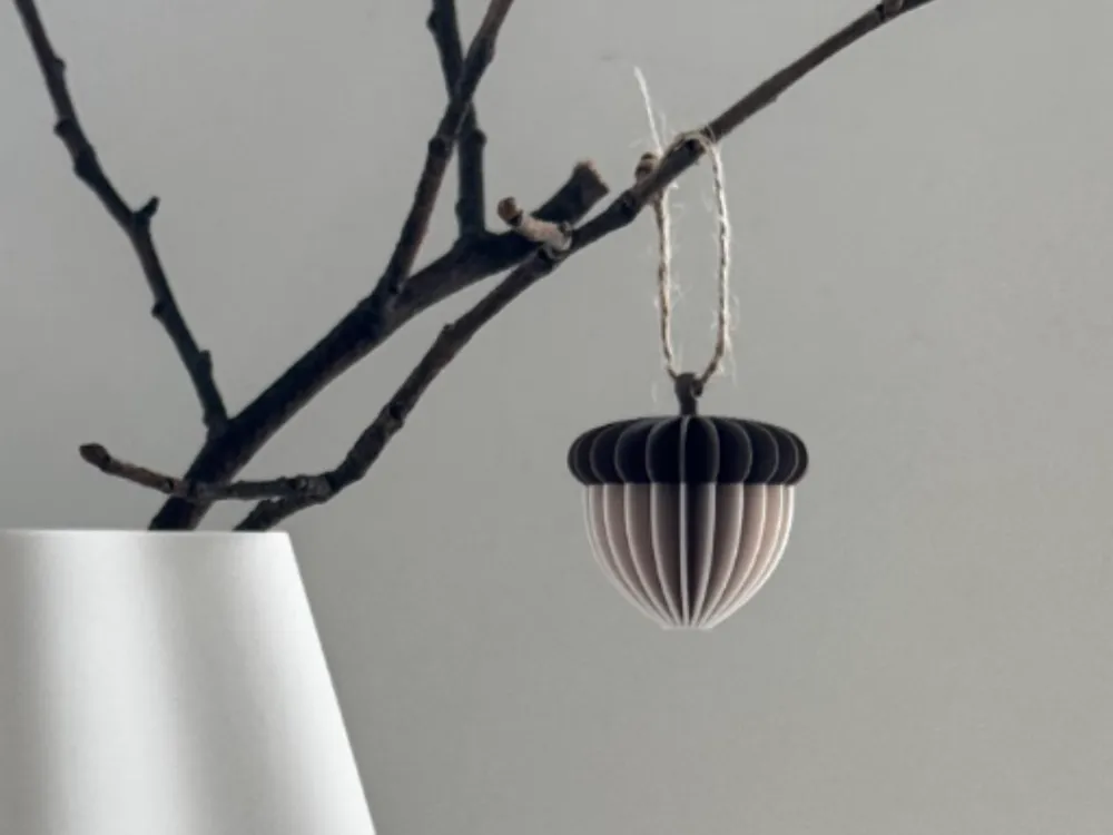 Accesorio para impresora 3D: Ribbed acorn. Referencia del modelo original.