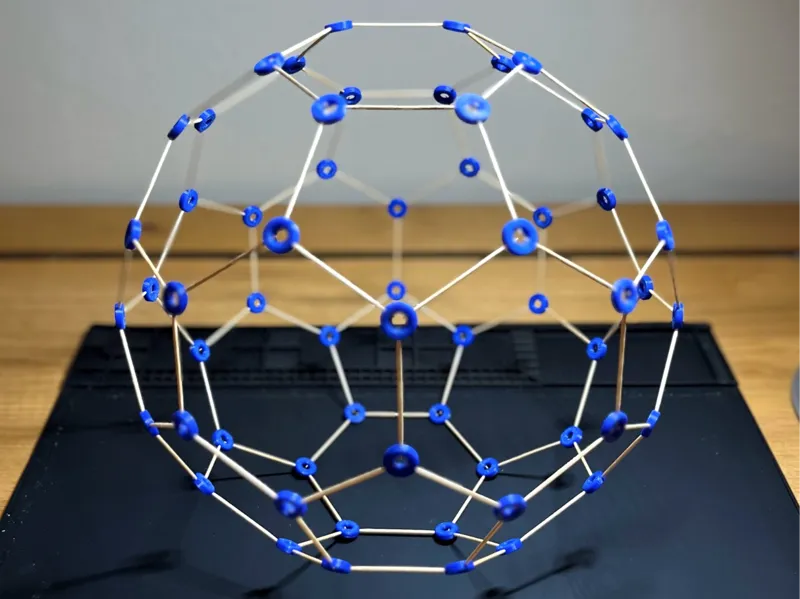 Toothpick Truncated Icosahedron (Soccer Ball)