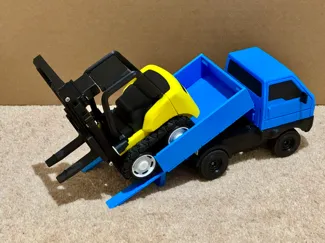 CyberBrick Truck Cargo Back Loader for Forklift
