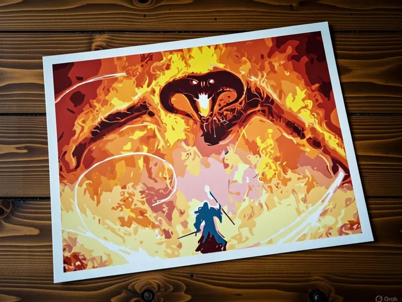 (LOTR) You Shall Not Pass! Balrog & Gandolf