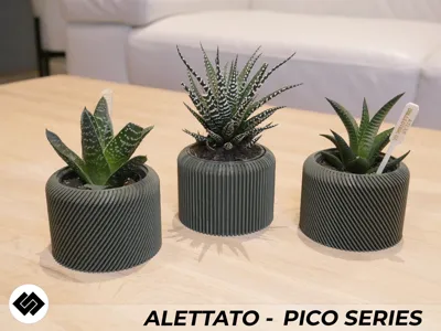 Alettato Series Triple Planter Set by Embrace Making MakerWorld ...