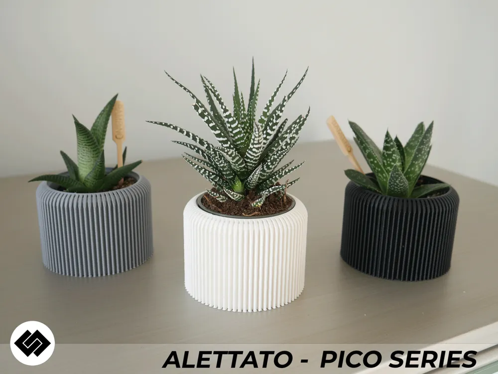 Alettato Series Triple Planter Set by Embrace Making - MakerWorld
