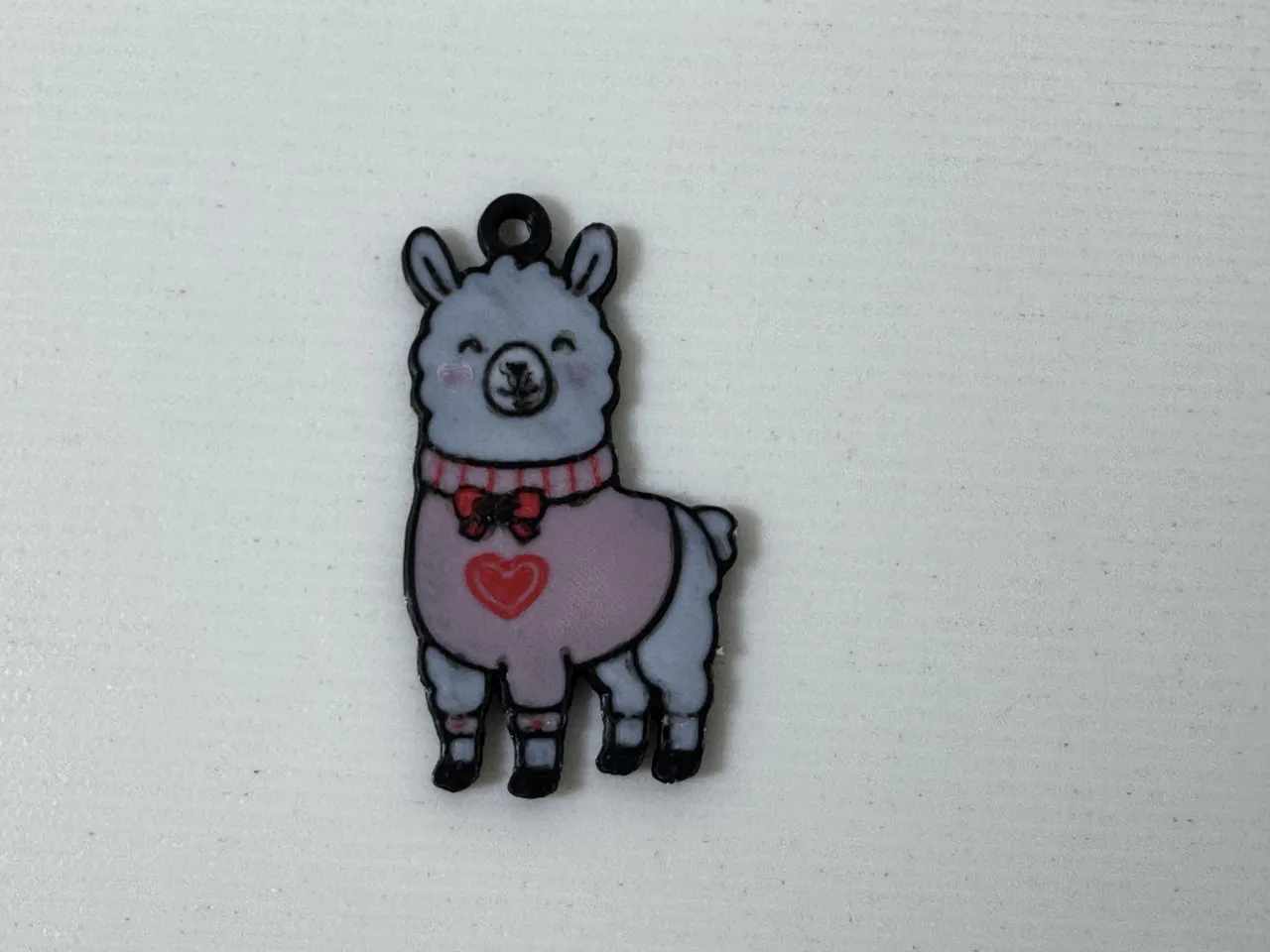 Valentines Day Llama Earrings view 2