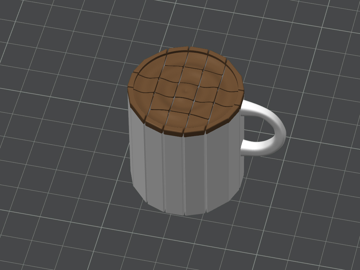 Miniatura 2 do modelo 3D 解压奶茶茶杯像素玩具