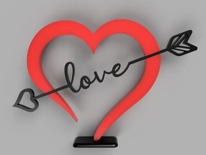 Arrow through heart