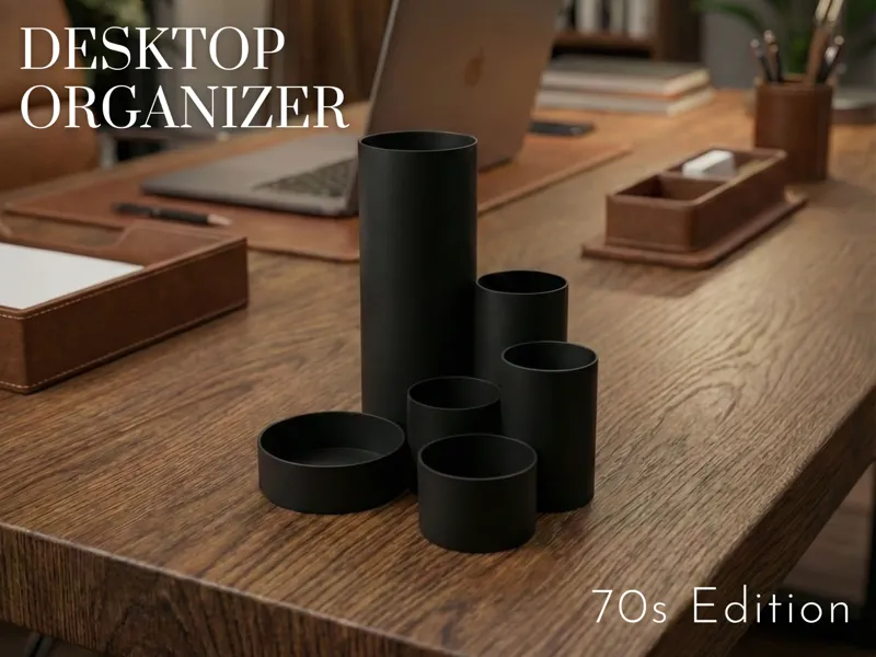 Schreibtisch-Organizer — Stifthalter — 70s Edition
