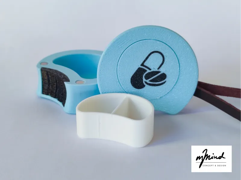 Pillcase mit NFC-Tag und Magnetverschluss