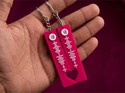 Customizable Spotify keychain