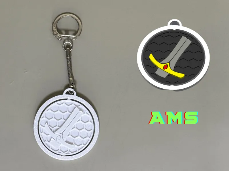 Warrior Spinner Keychain – Print in Place