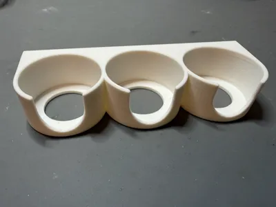 Robust 38mm triple glue holder for Skadis