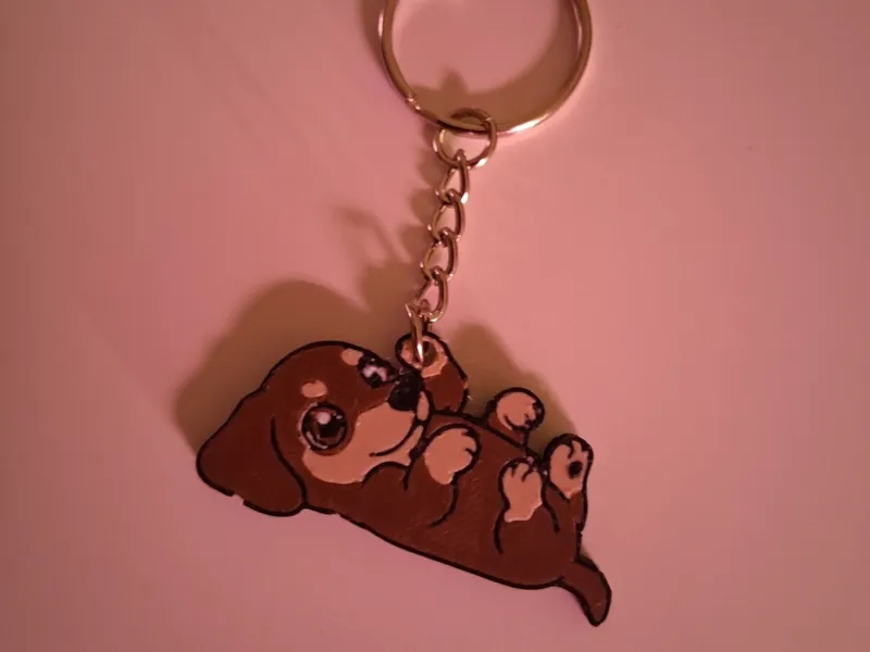 dachshund keychain