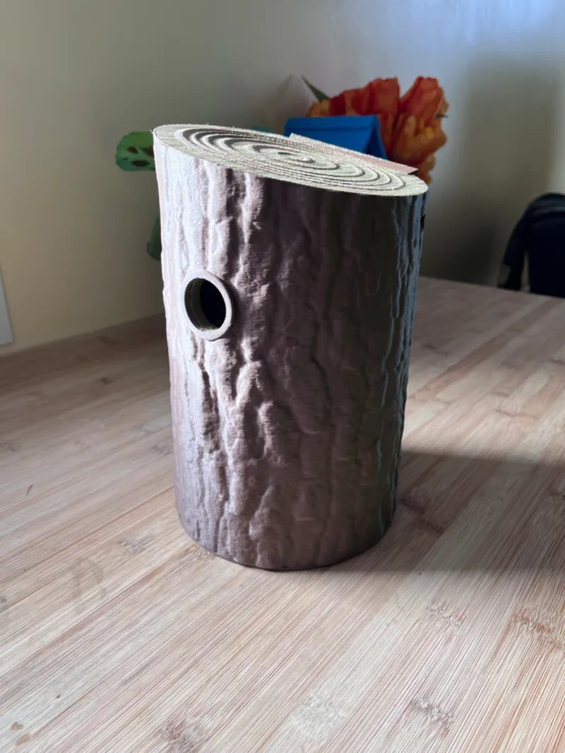 Log Birdhouse - Chickadee