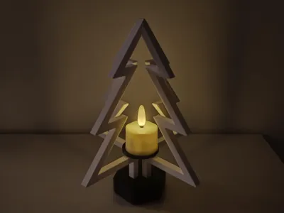 Christmas tree with light