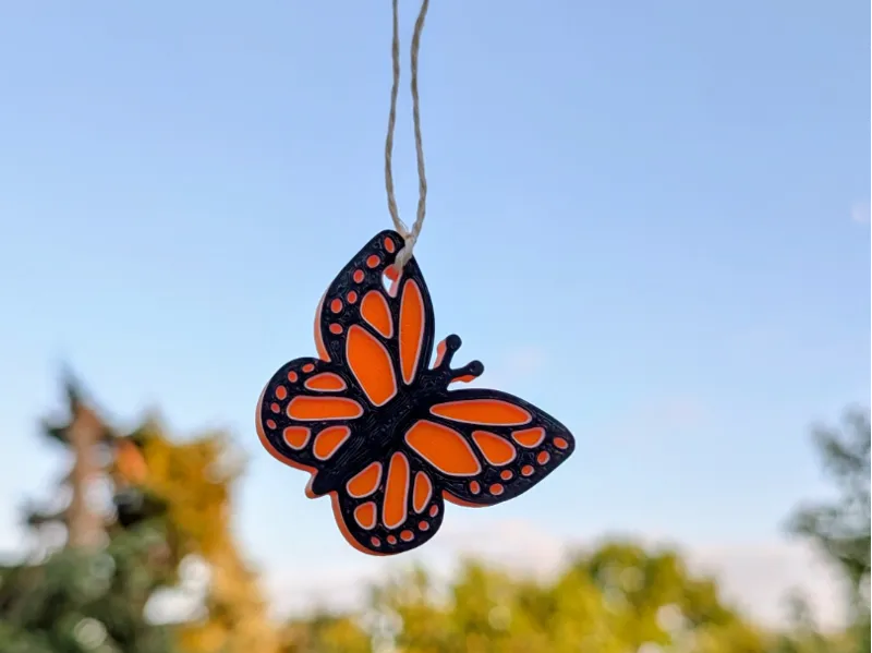 Schmetterling-Anhänger - mehrfarbig