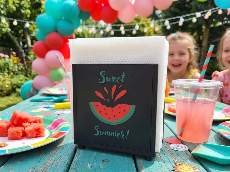 Interchangeable Napkin Holder - Watermelon
