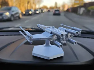Dashboard Drifter – Floating X-Wing Model