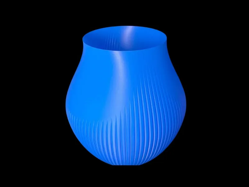 Modern Japandi Style Ribbed Vase