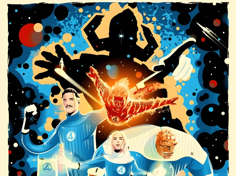 Fantastic Four Theatrical Poster 2025 Hueforge