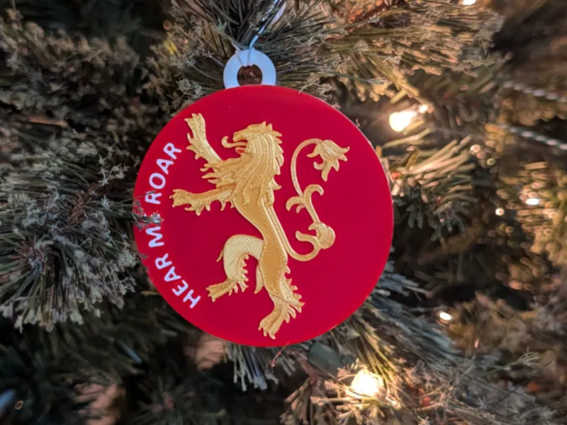Lannister Christmas Ornament