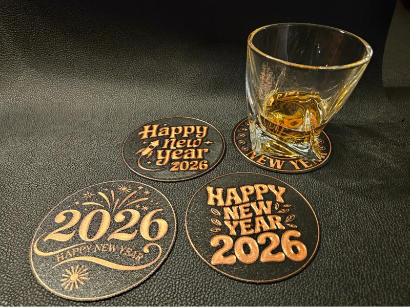 Silvester 2026 Untersetzer
