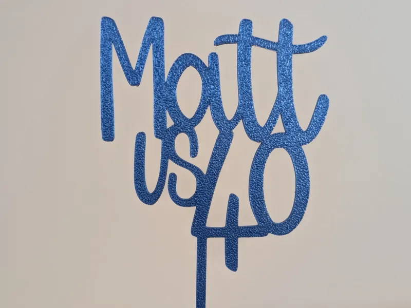 Matt is 40 Birthday Cake topper