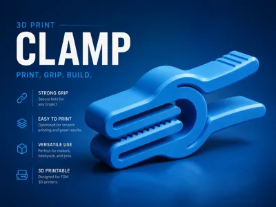 3D Printed Reusable Bag Clip