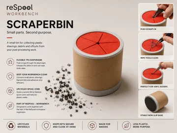 Accesorio para filamento: ReSpool ScrapeBin - WorkBench — vista de referencia 3
