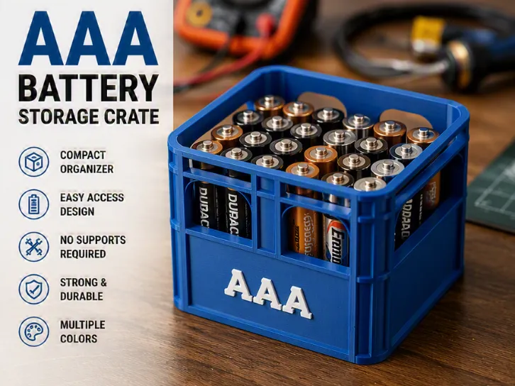 AAA Battery Storage Crate 