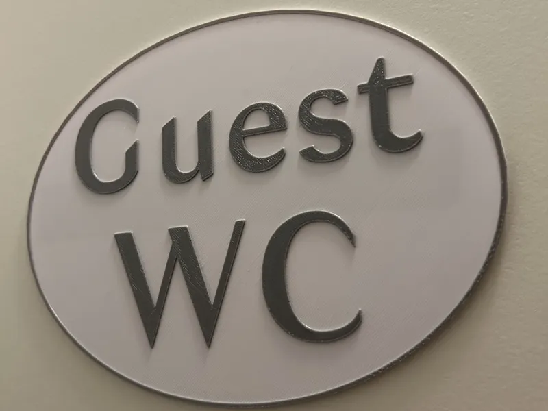 Guest WC sign