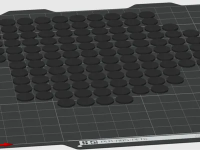 Tombola board cover tokens 1 cm