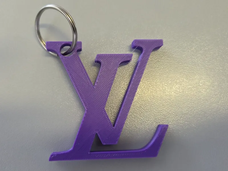 Louis Vuitton Style Keychain  Luxury 5,5cmx5,5cm