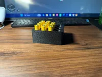 0.2mm layer, 2 walls, 15% infill, fuzzy skin