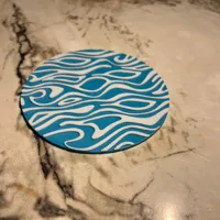 Blue Base - White Waves (0.2mm)