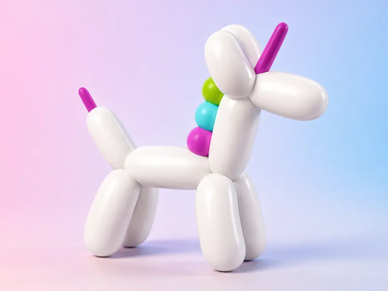 balloon unicorn sculpture 