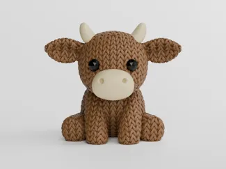 Knitted Cow