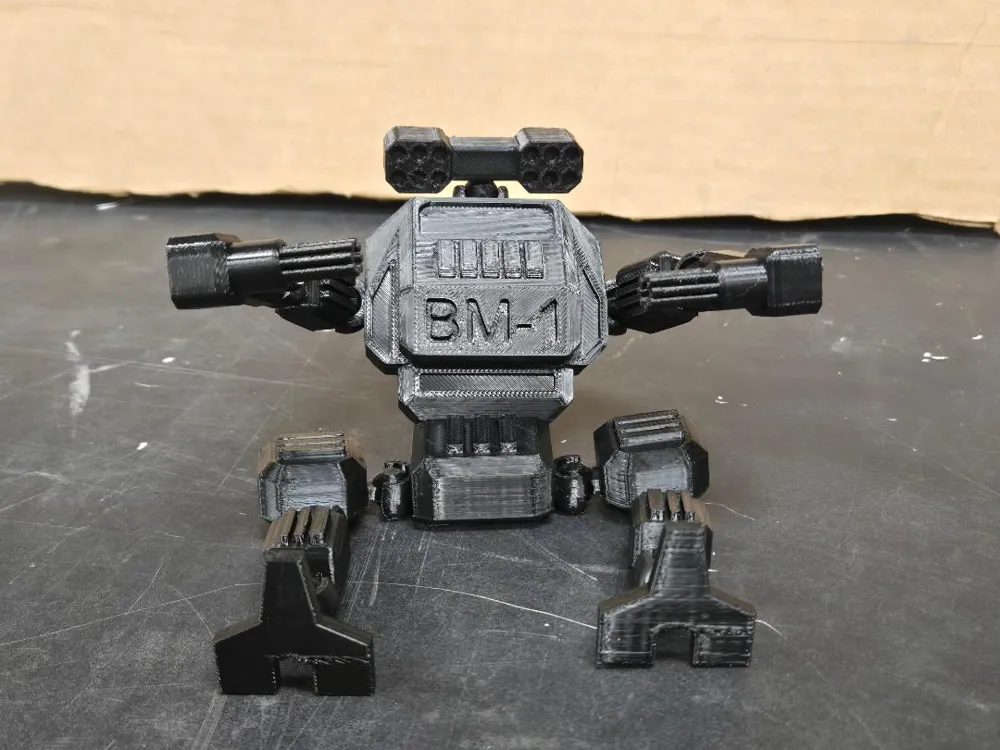BATTLE MECH FIDGET POSABLE MECH EASY PRINT - Free 3D Print Model ...