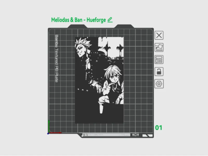 The Seven Deadly Sins Hueforge - Meliodas & Ban