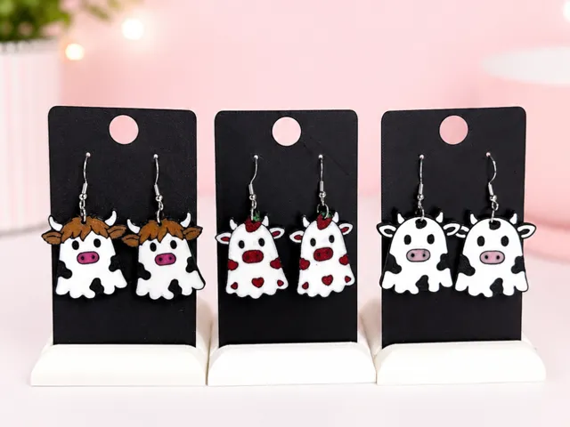 Ghost Cow Earrings Collection