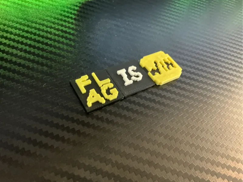 Flag Is Win Text
