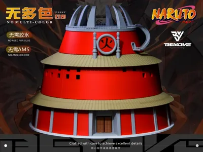 Naruto Hokage Building Miniature Model