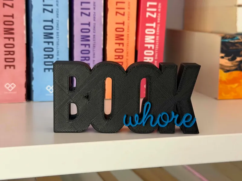 Book shelf sign