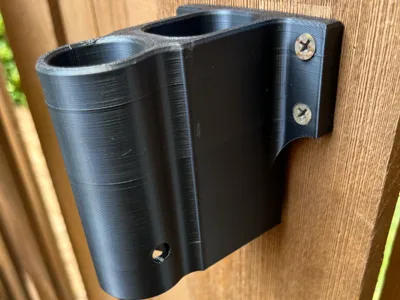 Pool brush click lock holder/clamp