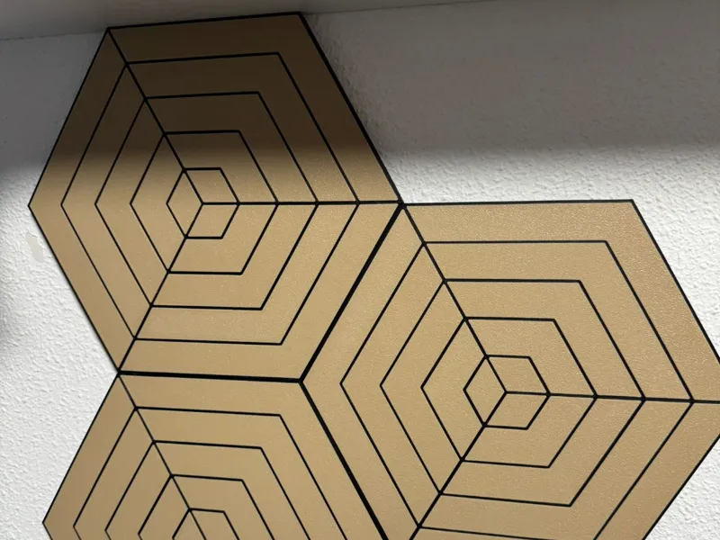 Hexagono Pared Decorativo