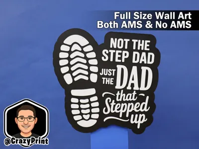 Step Dad Praise - Awesome Wall Art / Sign - No AMS